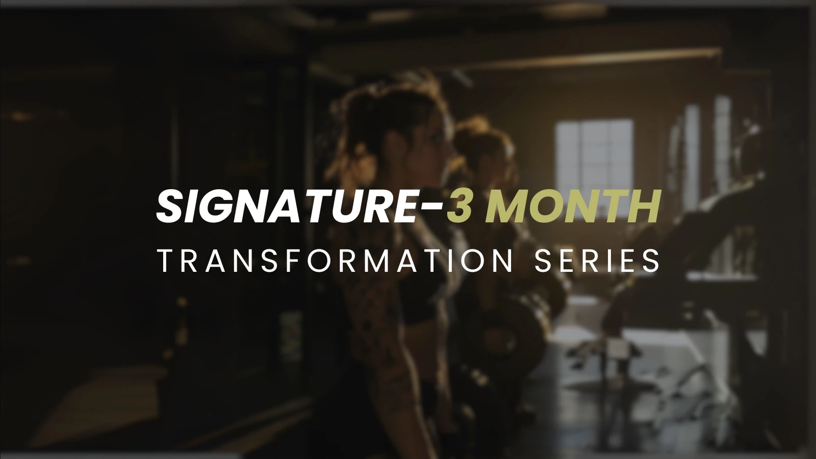 Signature 3-Month Transformation Series