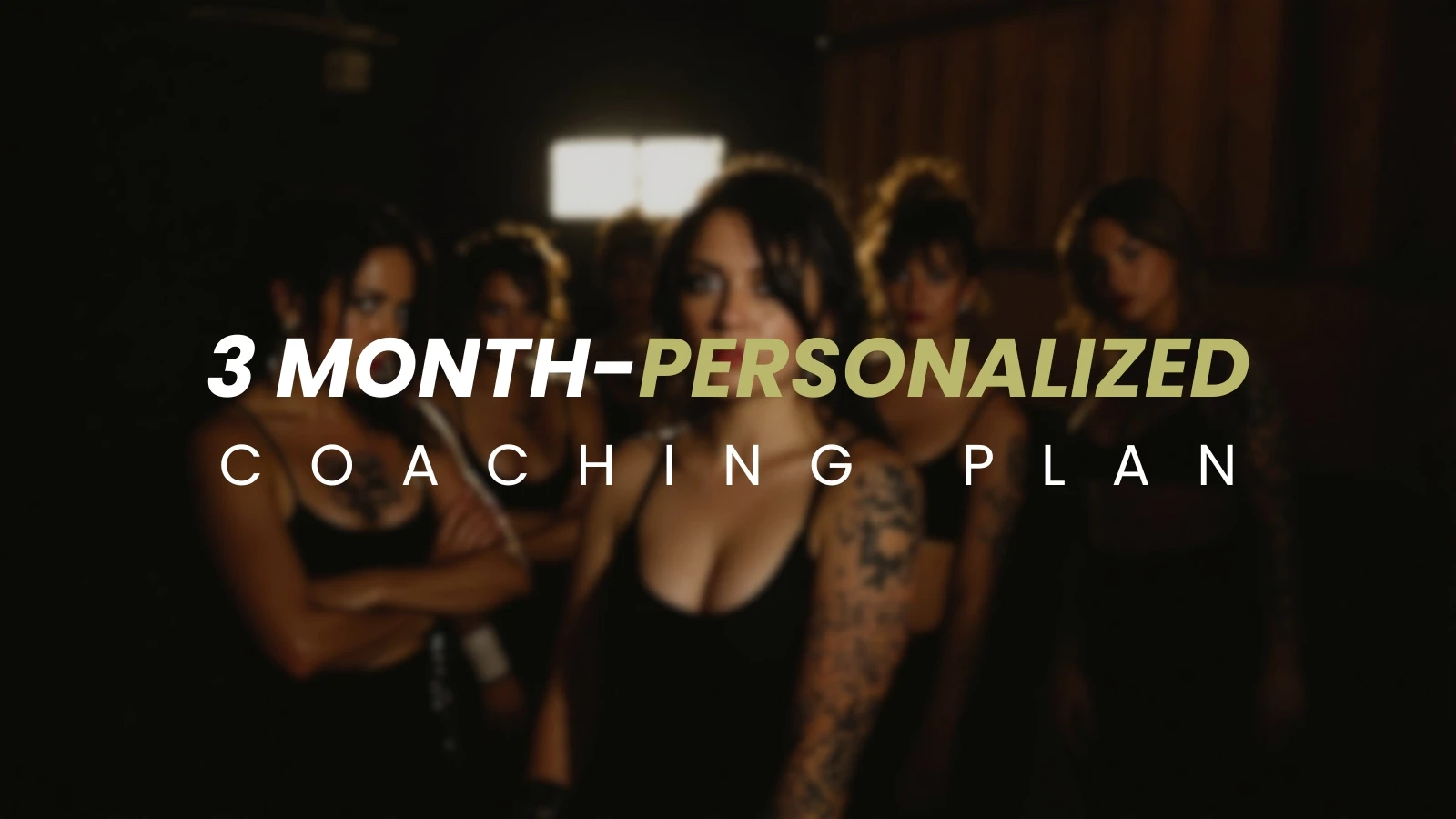 3-Month Personalized Coaching Plan